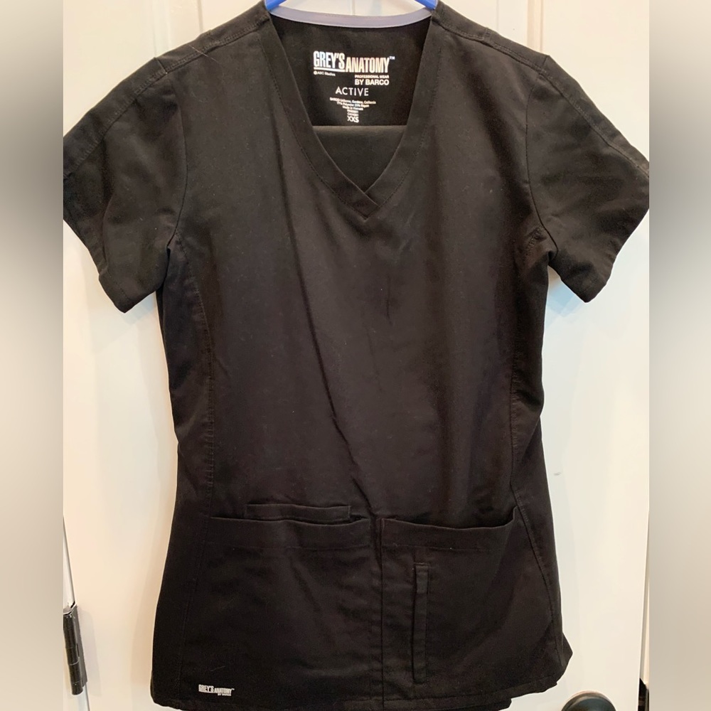 Grey’s Anatomy by Barco Active Black Scrub Top & Bottom Set